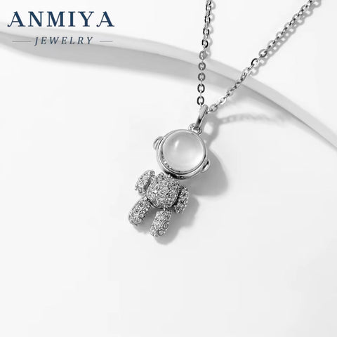 Hot Selling Fashion Jewelry 925 Sterling Silver Astronaut Spaceman Charm Pendant with 3D Effect