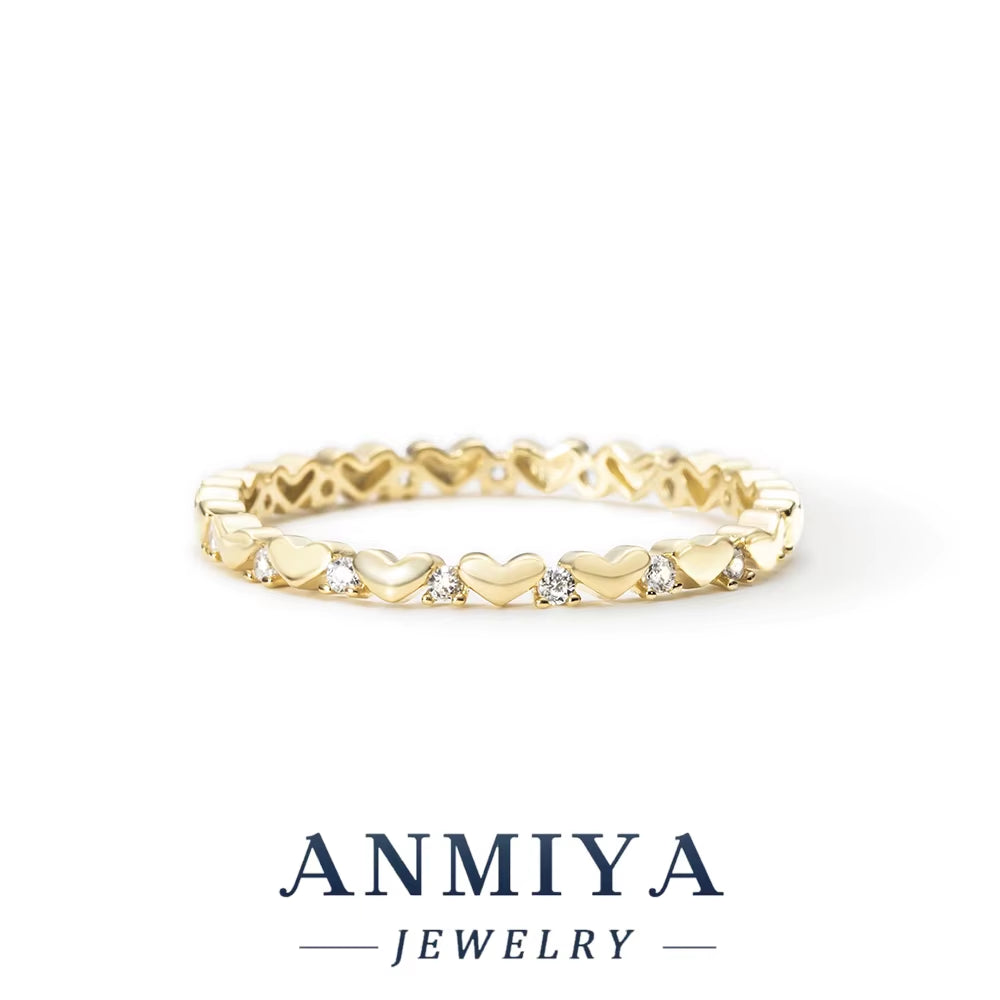 Fashion Jewelry 925 Sterling Silver Stacked Wear Ring Jewelry for Women 18K Gold Plated 925 Silver Wedding Engagement Rings