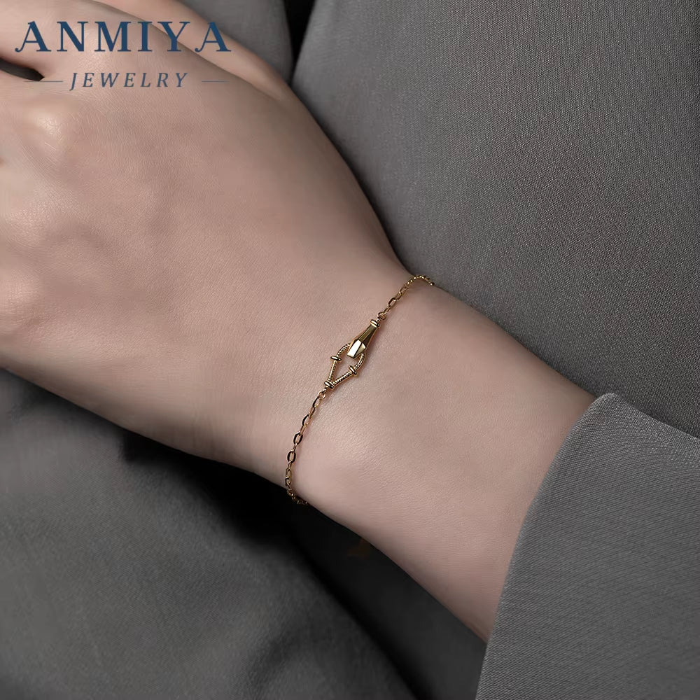 Wholesale 925 Silver Jewelry Clover Bracelet with Movable Charms Dainty Charm Design Bulk Gift Accessories for Bridal Jewelry