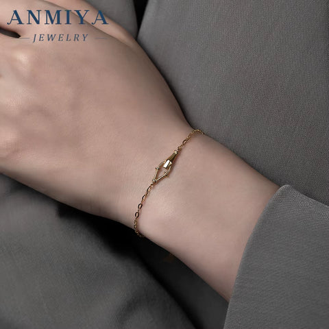 Wholesale 925 Silver Jewelry Clover Bracelet with Movable Charms Dainty Charm Design Bulk Gift Accessories for Bridal Jewelry