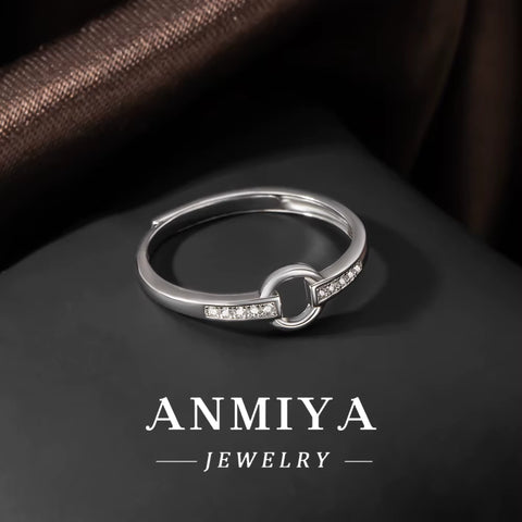 Wholesale 925 Geometric Ring Minimalist Silver Jewelry Bulk Orders for Daily Wear/Stacking/Gift