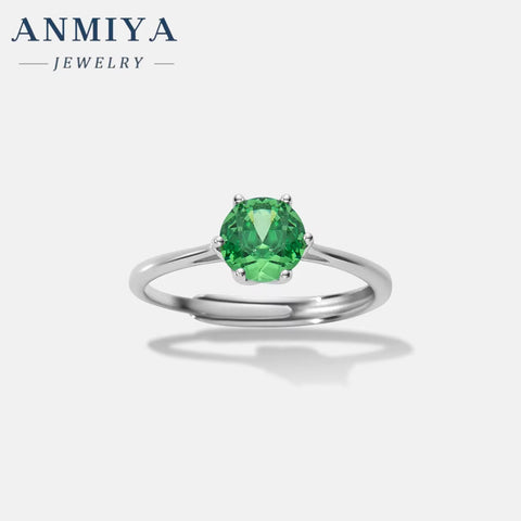 925 Sterling Silver Ring Zircon Waterproof Wedding Pink Green Blue Cubic Zirconia Silver Engagement Ring Set for Women Girls