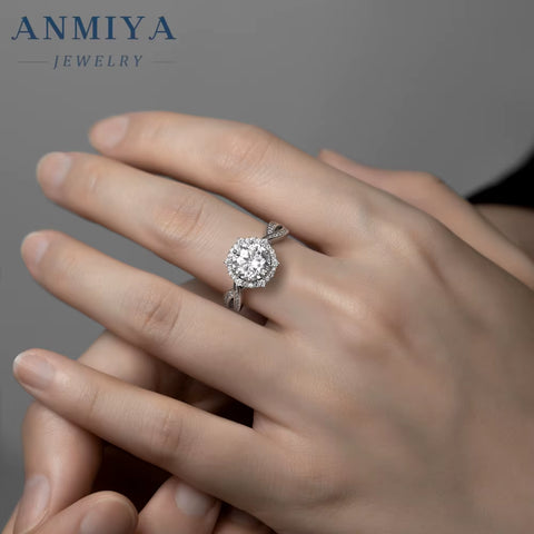 Soulmate Silver Jewelry - Matching 925 Sterling Silver Moissanite Couple Rings with Coordinates Engraving