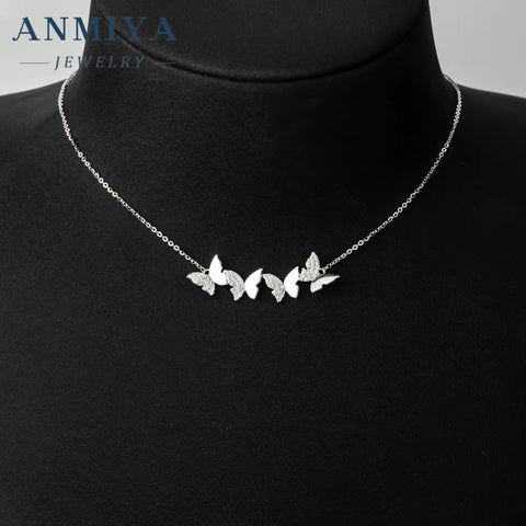 Women'S Fashion Sterling Silver Necklaces Elegant Jewelry for Anniversary Occasion