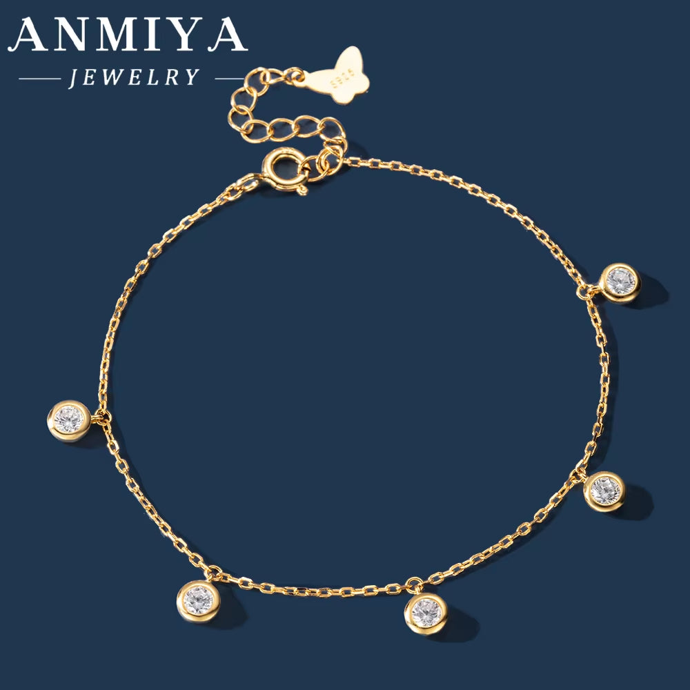 Tarnish Resistant Silver Jewelry Protective Coated Clover Bracelet Long Lasting Shine Silver Clover Bracelet