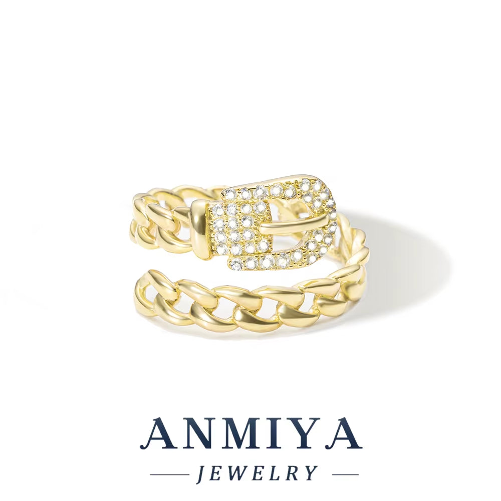 Fashion Jewelry 925 Sterling Silver Stacked Wear Ring Jewelry for Women 18K Gold Plated 925 Silver Wedding Engagement Rings