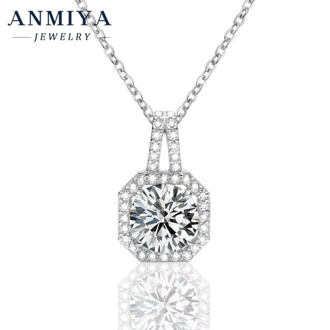 925 Sterling Silver & Moissanite Jewelry Set - Elegant Earring Necklace Combo, Silver 925 Jewelry with Genuine Moissanite