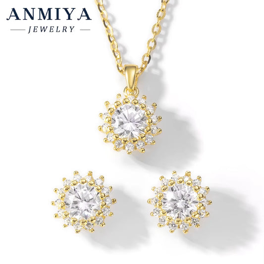 Luxury 925 Sterling Silver Jewelry Set, High-End Silver 925 Set, Polished Finish, Premium Gift for Her