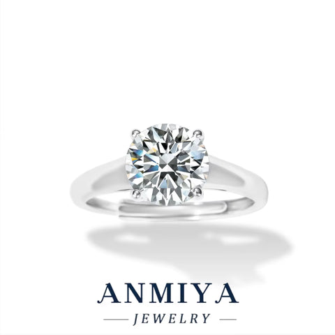 Brides Silver Jewelry - Matching 925 Sterling Silver Moissanite Stackable Rings Set with Gift Packaging