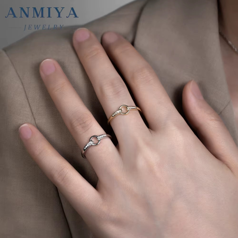 Wholesale 925 Geometric Ring Minimalist Silver Jewelry Bulk Orders for Daily Wear/Stacking/Gift