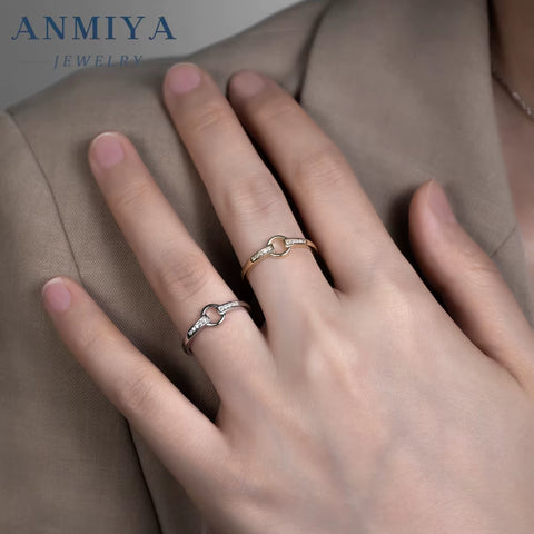 Wholesale 925 Geometric Ring Minimalist Silver Jewelry Bulk Orders for Daily Wear/Stacking/Gift