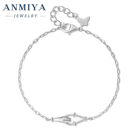 Wholesale 925 Silver Jewelry Clover Bracelet with Movable Charms Dainty Charm Design Bulk Gift Accessories for Bridal Jewelry