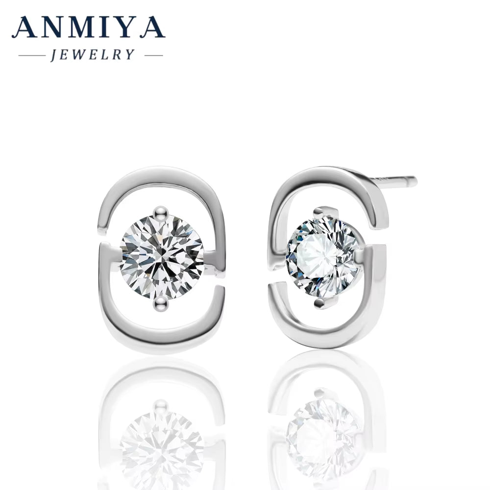 Moissanite Enhanced 925 Silver Jewelry - Premium Earrings & Necklace Set, Sterling Silver 925 Jewelry Gift Collection