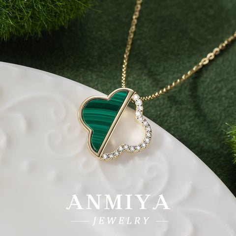 Malachite 925 Necklace, a Stunning Silver Jewelry Addition to Your Collection