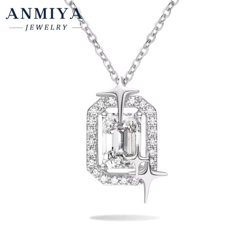 Moissanite Enhanced 925 Silver Jewelry - Premium Earrings & Necklace Set, Sterling Silver 925 Jewelry Gift Collection