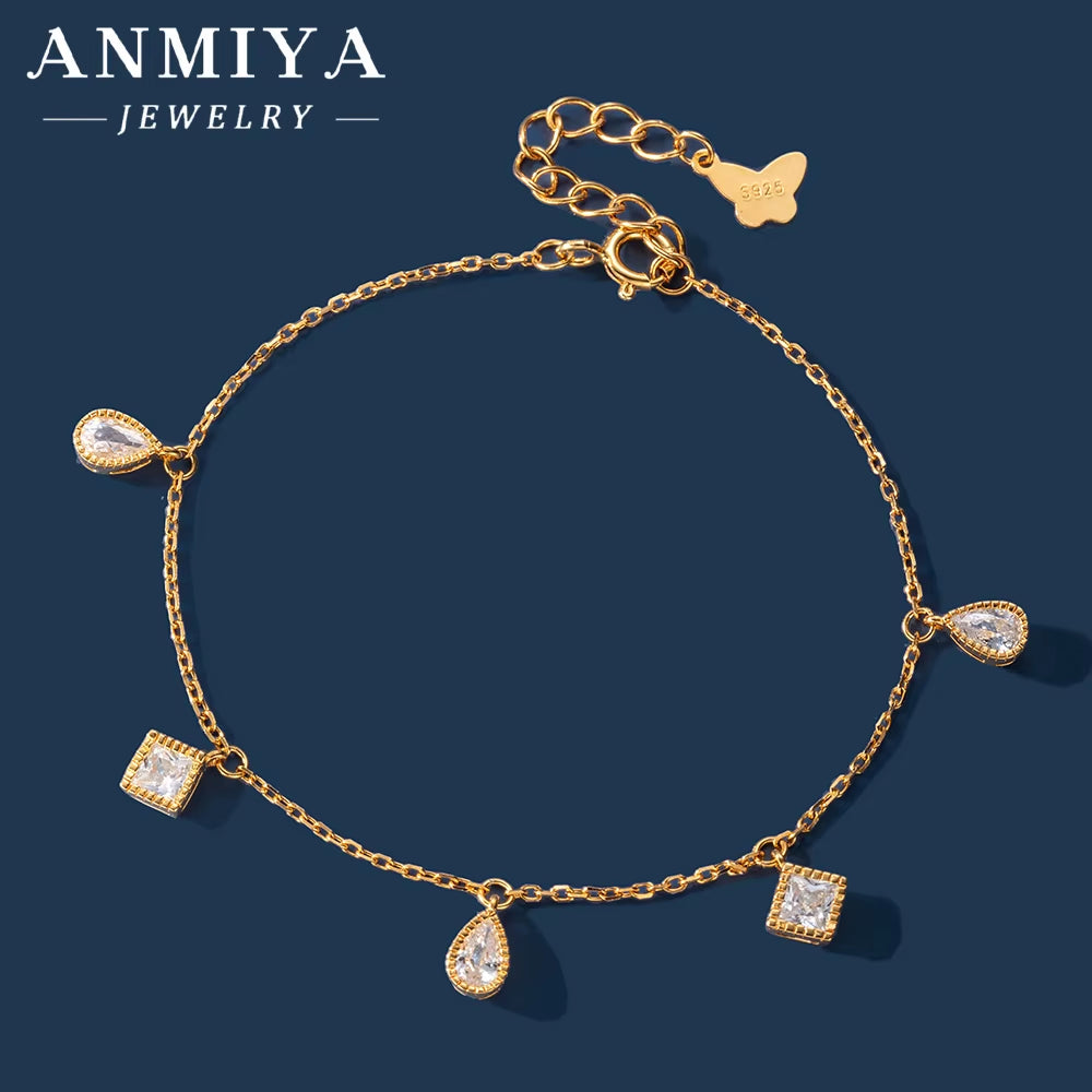 Trendy Silver Jewelry Instagram Clover Bracelet Social Media Popular Silver Clover Bracelet