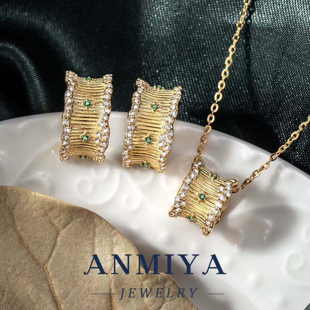 Modern Silver 925 Set - Layered 925 Necklace & Earrings, Sterling Silver Jewelry Collection