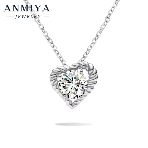 Hypoallergenic 925 Silver Moissanite Jewelry - Earring and Necklace Set, Sterling Silver 925 Jewelry Premium Collection