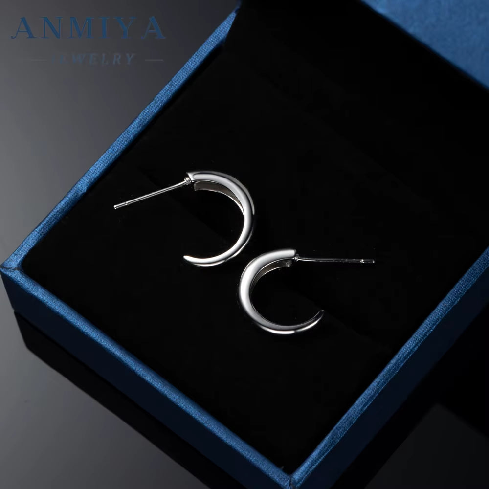 High Quality 2024 Hot Fine Jewelry Fashion Circle 925 Sterling Silver Trendy Earrings for Women