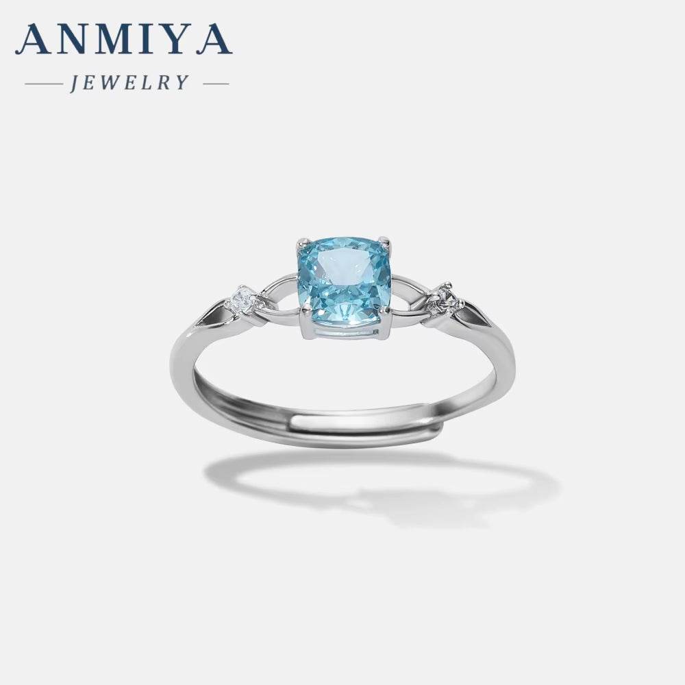 ANMIYA Pink Sapphire Diamond Ring Exquisite Radiant Zirconia Pink Heart Ring Different Design 925 Silver Large Diamond Rings Set