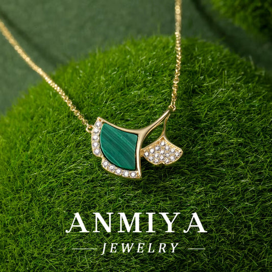 Handmade Malachite 925 Necklace, a Touch of Silver Jewelry for Your Unique Style