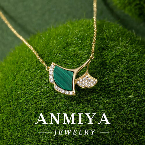 Handmade Malachite 925 Necklace, a Touch of Silver Jewelry for Your Unique Style