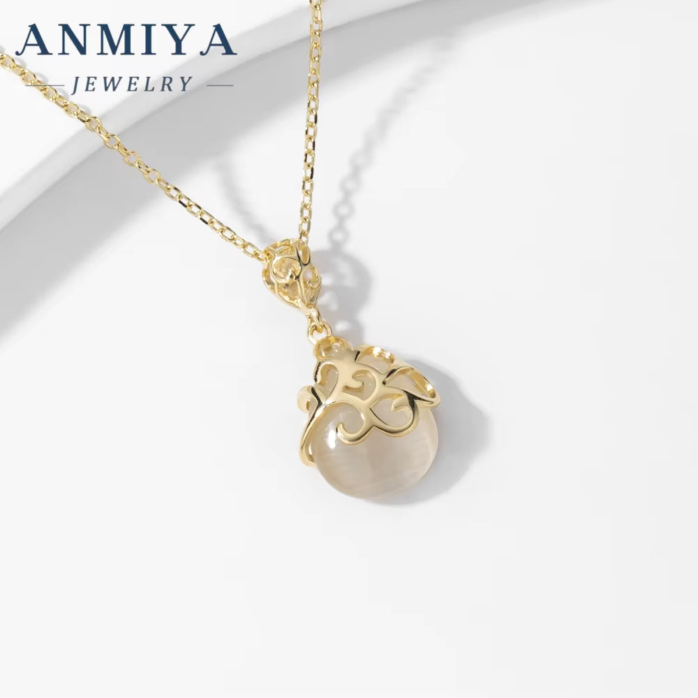 2024 Hot Custom Wholesale Simple S925 Sterling Silver 18K Gold Fine Necklace for Girl Gift