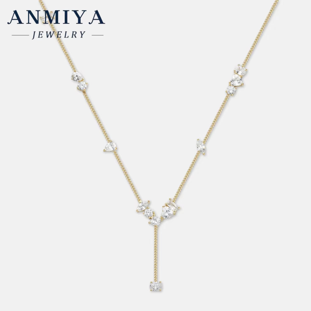 Custom 925 Sterling Silver Minimalist Designer Pendant Necklace for Women Link Chain Fashion Jewelry for Gifts