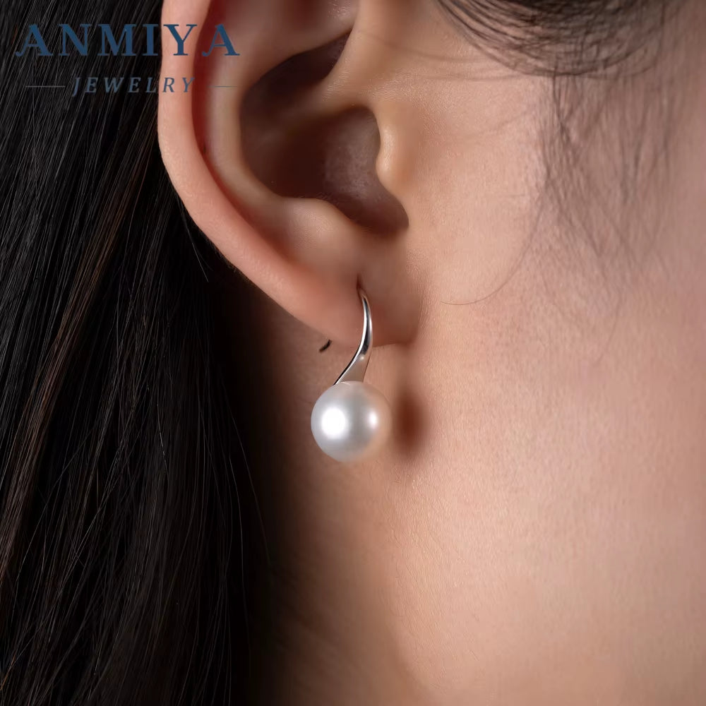 Manufacturer Best-Selling Trendy Pearl Earrings Classic 925 Silver Temperament Korean Style Ear Stud Pearl Earrings for Women