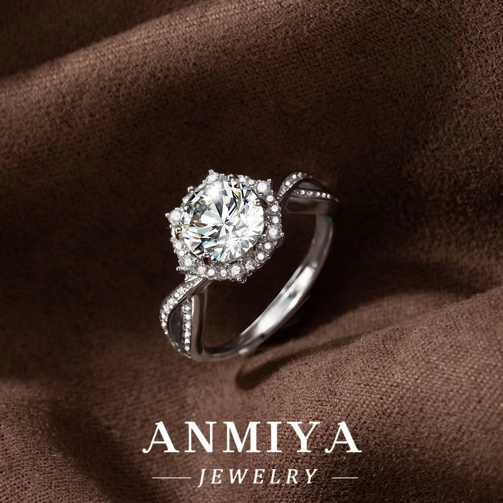 Soulmate Silver Jewelry - Matching 925 Sterling Silver Moissanite Couple Rings with Coordinates Engraving