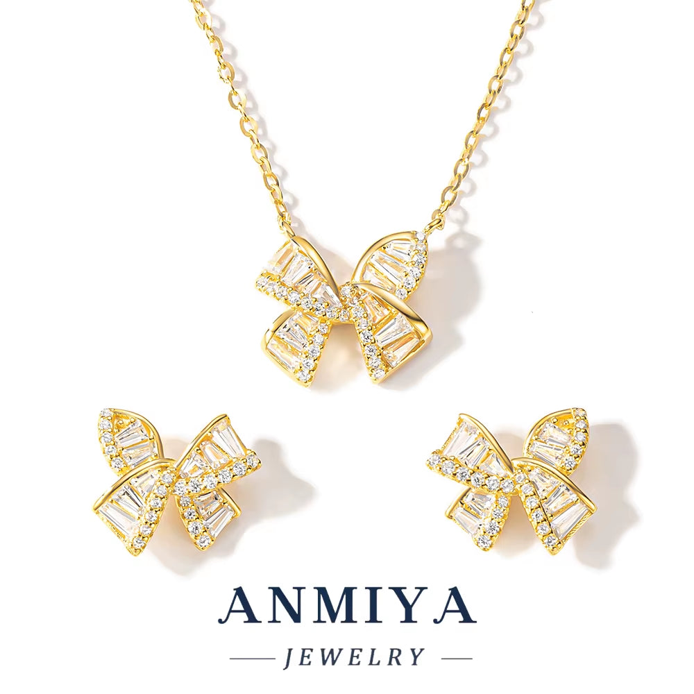 Silver 925 Jewelry Set for Women, Perfect Gift for Her, Sterling Silver Jewelry Set, Elegant Necklace & Earring