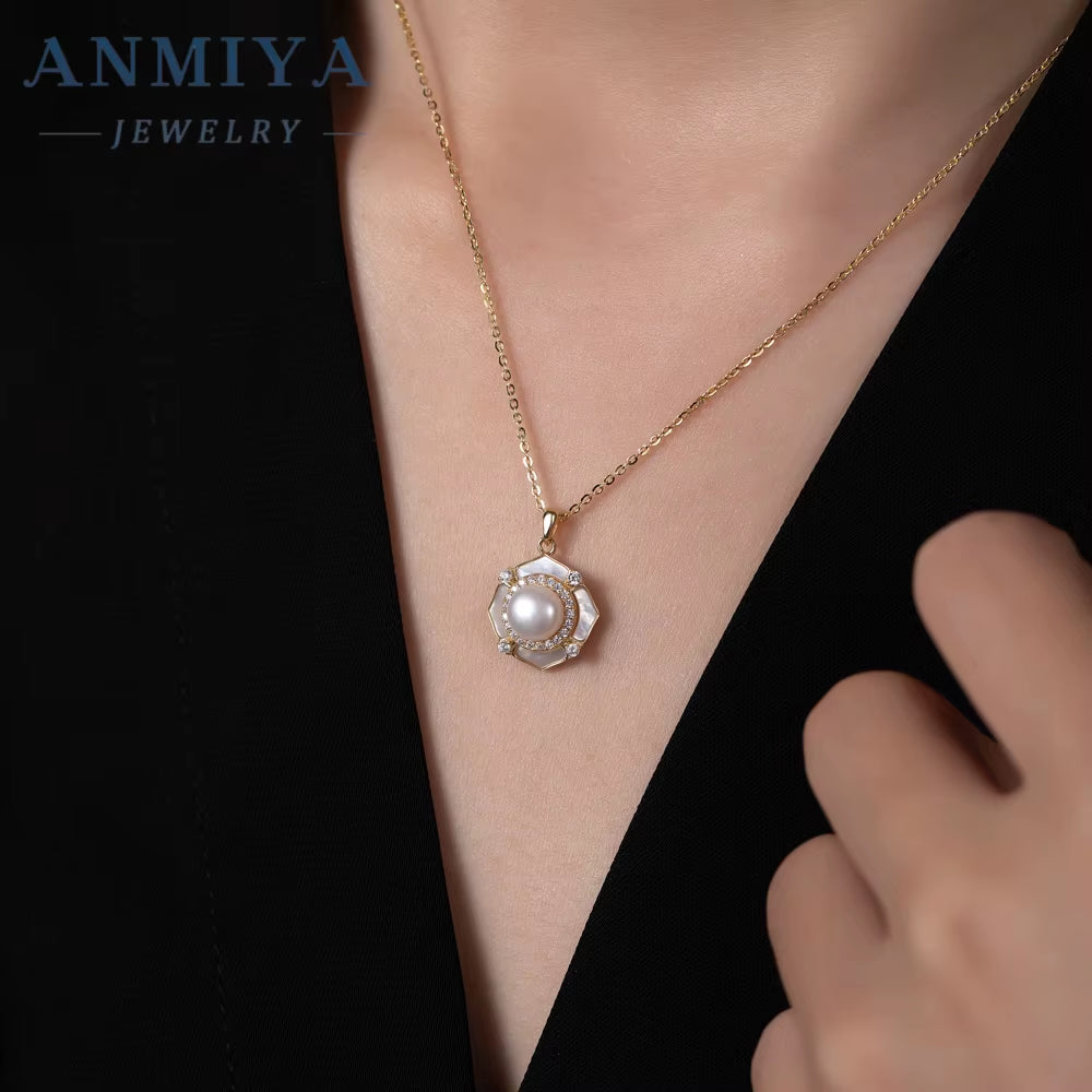Temperament Fine Fashion Jewelry Fresh Water Pearl Necklace Women 925 Sterling Silver Necklace for Girl Wholesale