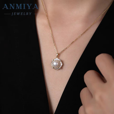 Temperament Fine Fashion Jewelry Fresh Water Pearl Necklace Women 925 Sterling Silver Necklace for Girl Wholesale