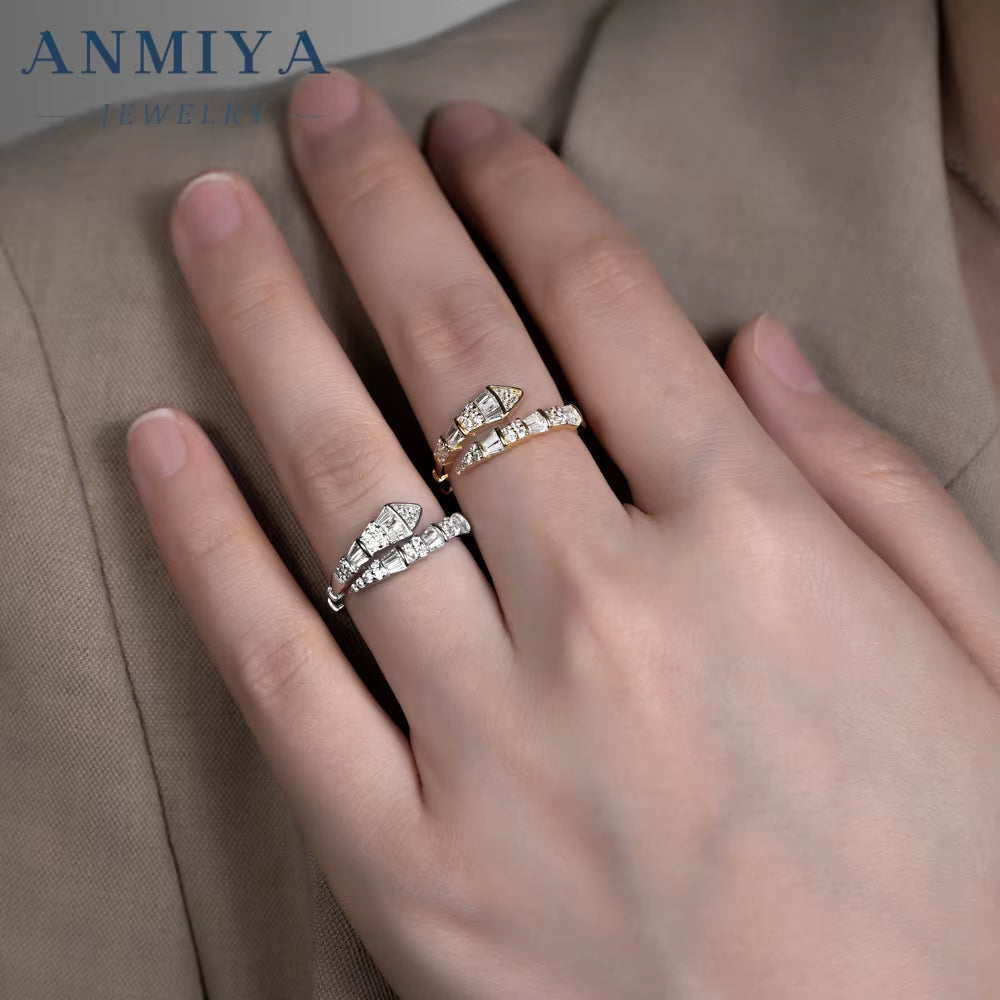 Wholesale S925 Slim Snake Ring Diamond-Cut Unisex Jewelry Bulk Stock for Daily/Party/Stacking Wear