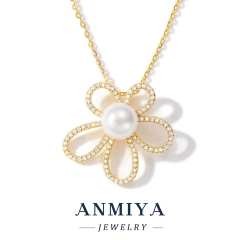 Trendy 925 Silver Jewelry Set, Modern Silver 925 Set for Women, Minimalist Sterling Silver Flower Jewelry,