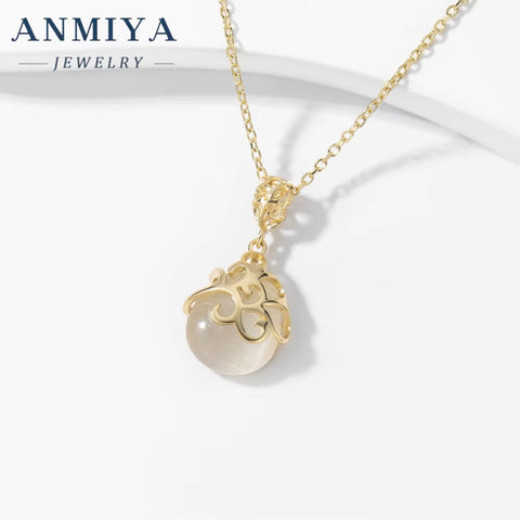 2024 Hot Custom Wholesale Simple S925 Sterling Silver 18K Gold Fine Necklace for Girl Gift