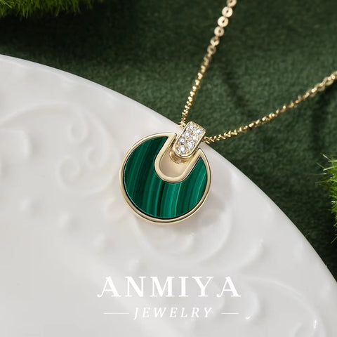 Discover the Beauty of Malachite: 925 Sterling Silver Jewelry, Exquisite Necklace Design