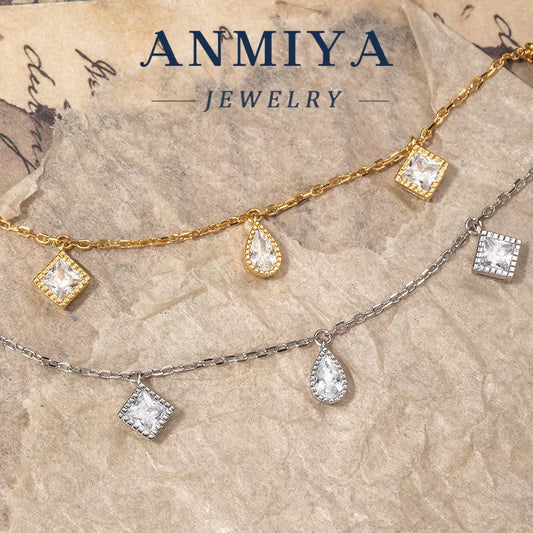 Beach Silver Jewelry Tarnish-Resistant Clover Bracelet, 925 Sterling Waterproof Jewelry for Vacation Wear