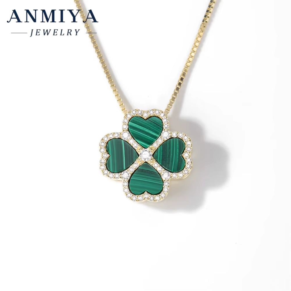 Malachite Gemstone 925 Necklace, a Piece of Silver Jewelry for Your Unique Style