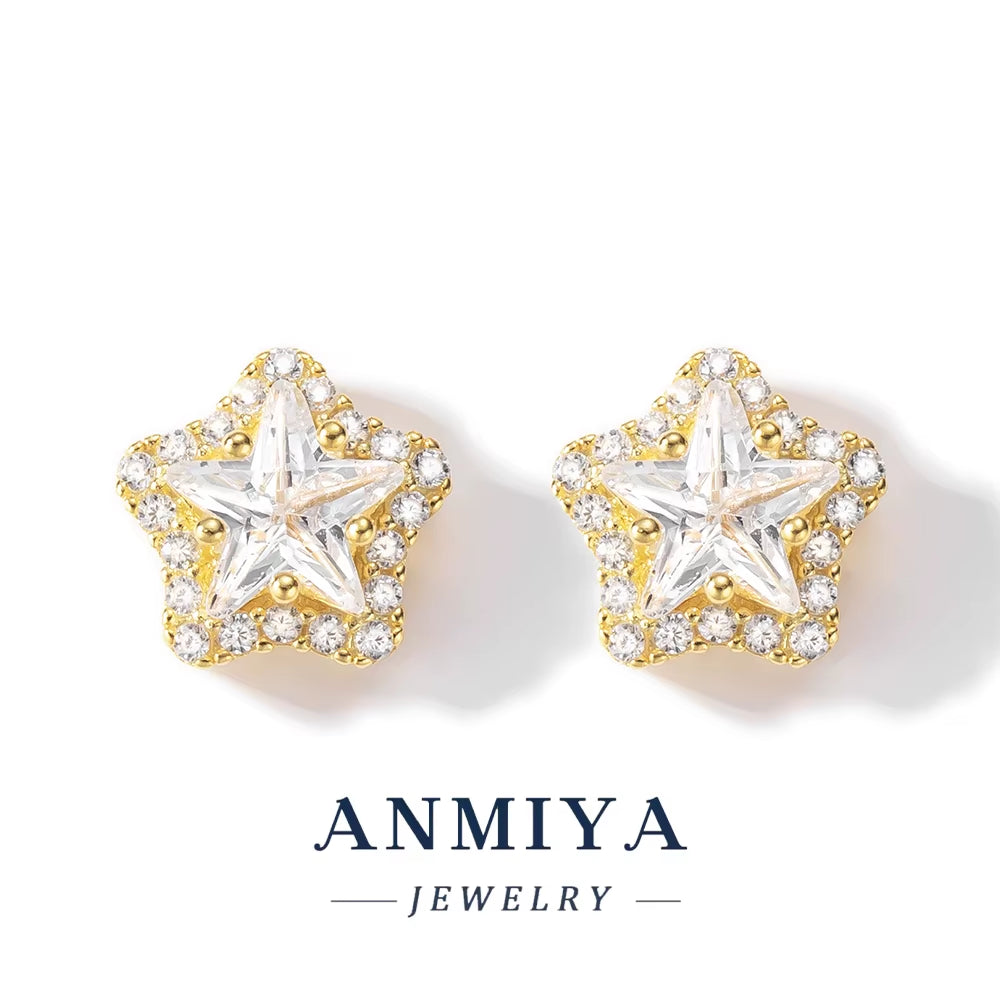 Everyday Silver 925 Star Jewelry Set, Versatile Sterling Silver Jewelry for Women, Lightweight 925 Silver Necklace & Earrings