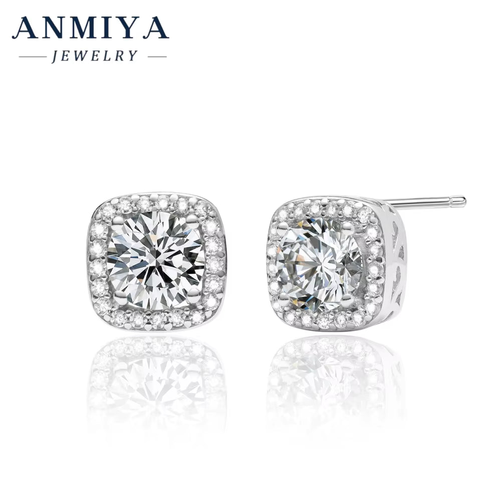 GRA Certified Moissanite 925 Silver Jewelry - Matching Earring Necklace Set, Premium Sterling Silver Jewelry Package