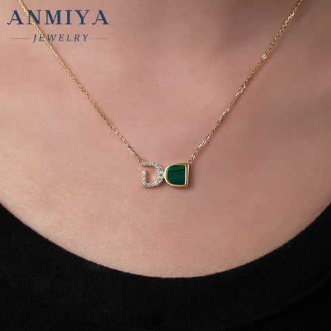 Malachite Gemstone 925 Necklace, a Piece of Silver Jewelry for Your Unique Style