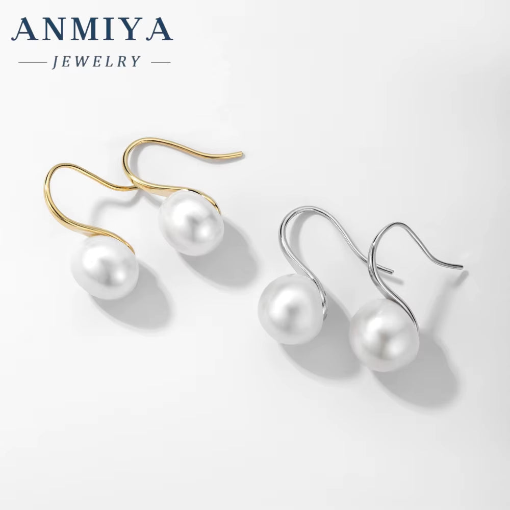 Manufacturer Best-Selling Trendy Pearl Earrings Classic 925 Silver Temperament Korean Style Ear Stud Pearl Earrings for Women