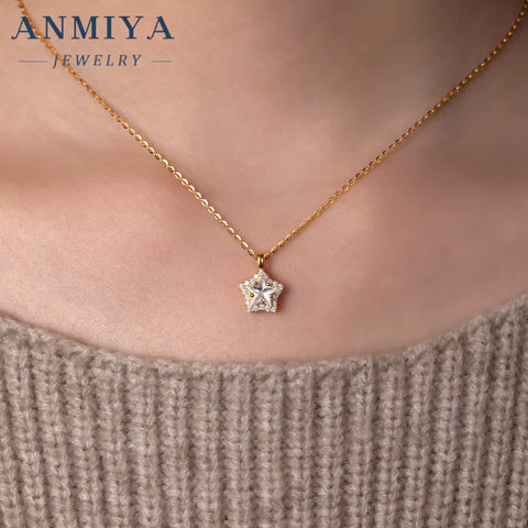 Everyday Silver 925 Star Jewelry Set, Versatile Sterling Silver Jewelry for Women, Lightweight 925 Silver Necklace & Earrings