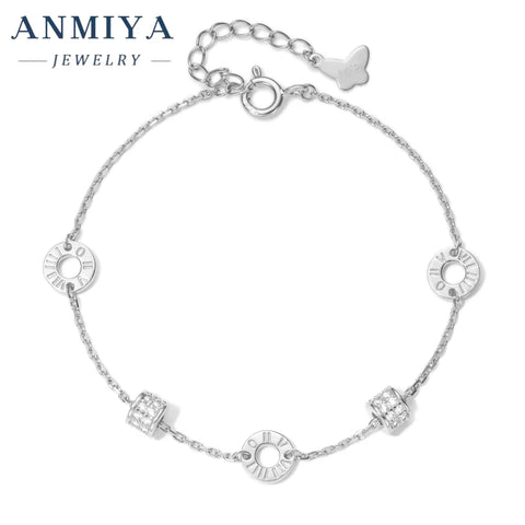 Wholesale 925 Silver Clover Bracelet Geometric Pattern Formal Jewelry Luxury Women'S Accessories for Jewelry Boutique Suppliers