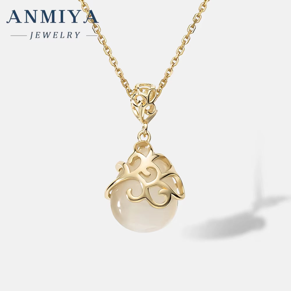 2024 Hot Custom Wholesale Simple S925 Sterling Silver 18K Gold Fine Necklace for Girl Gift