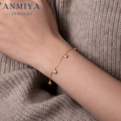 Tarnish Resistant Silver Jewelry Protective Coated Clover Bracelet Long Lasting Shine Silver Clover Bracelet