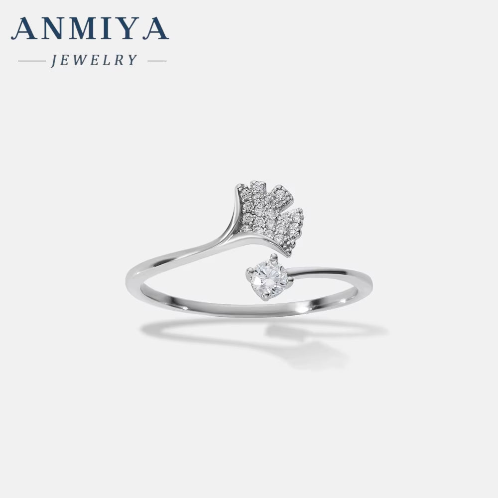 925 Sterling Silver Rings Big Zircon Stone Wholesale Jewelry Woman Snake Butterfly Flower Leaf OEM round Engagement Bands Rings