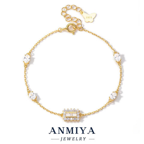 Corporate Silver Jewelry Minimalist Clover Bracelet, 925 Sterling Professional Jewelry for Business Women