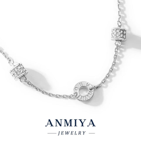 Wholesale 925 Silver Clover Bracelet Geometric Pattern Formal Jewelry Luxury Women'S Accessories for Jewelry Boutique Suppliers